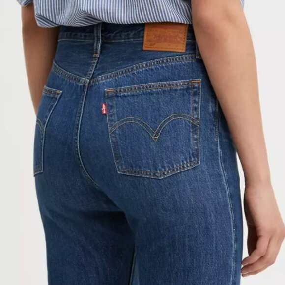 Levi’s Originals Premium 501 Button Fly Cropped Straight Leg Jeans - 29" - Picture 12 of 16